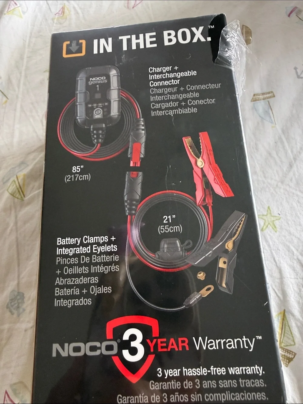 Genius 1 Battery Charger & Maintainer - Black